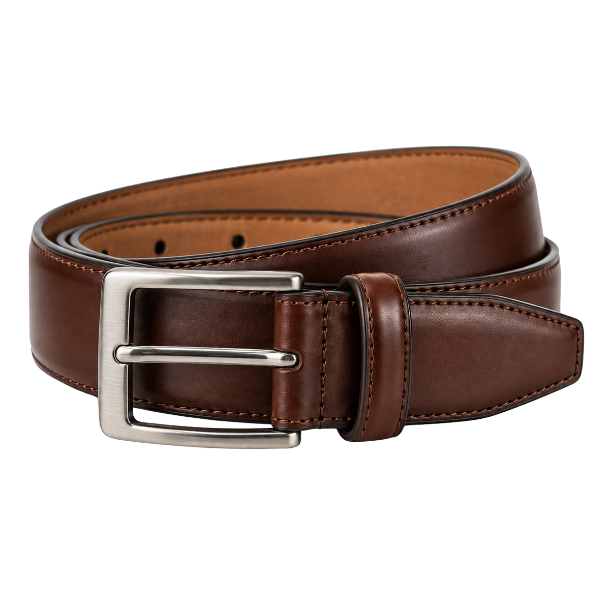 Premium Full-Grain Leather Belt – Chestnut Brown | KELLYNGSTON