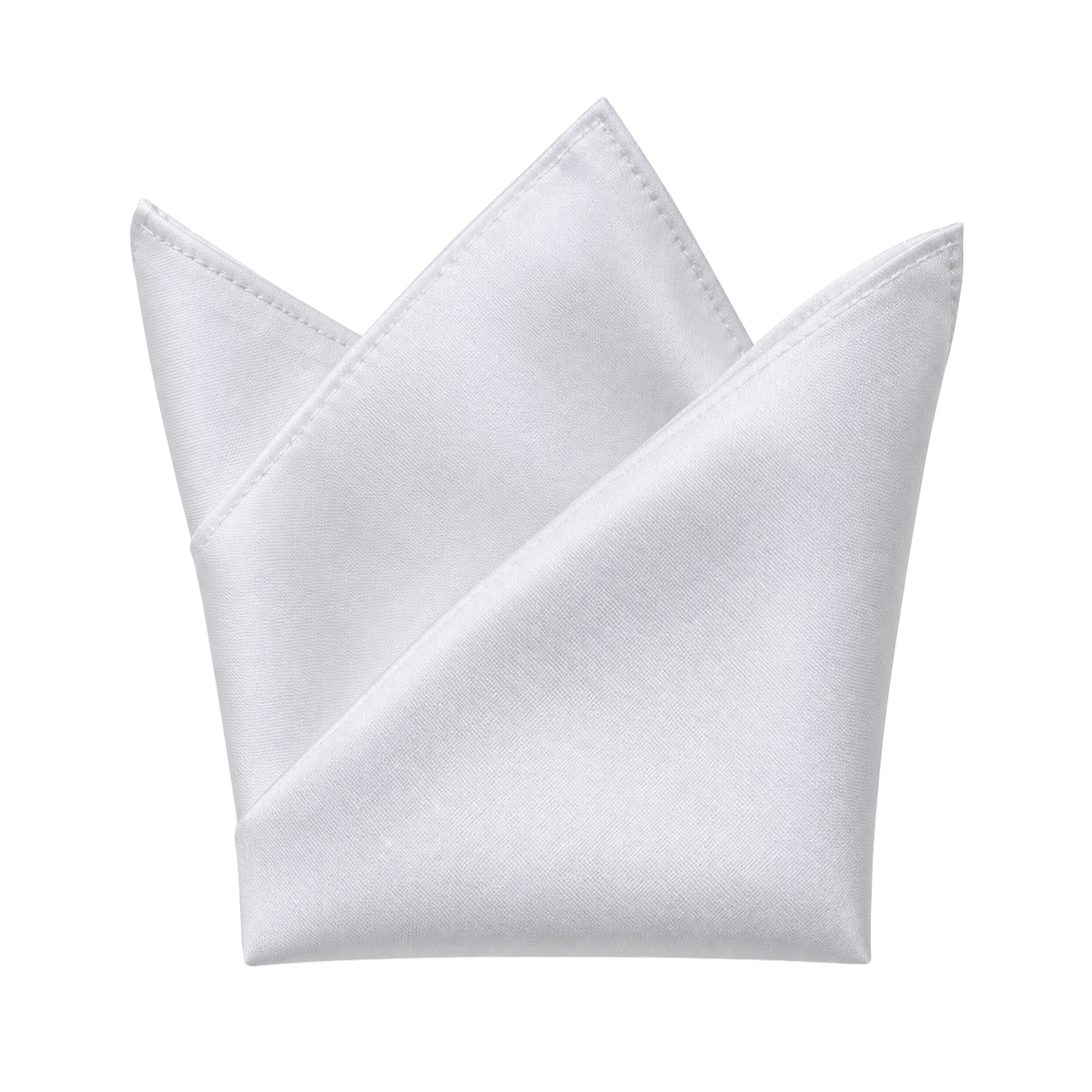Pure Silk Pocket Square – White | KELLYNGSTON